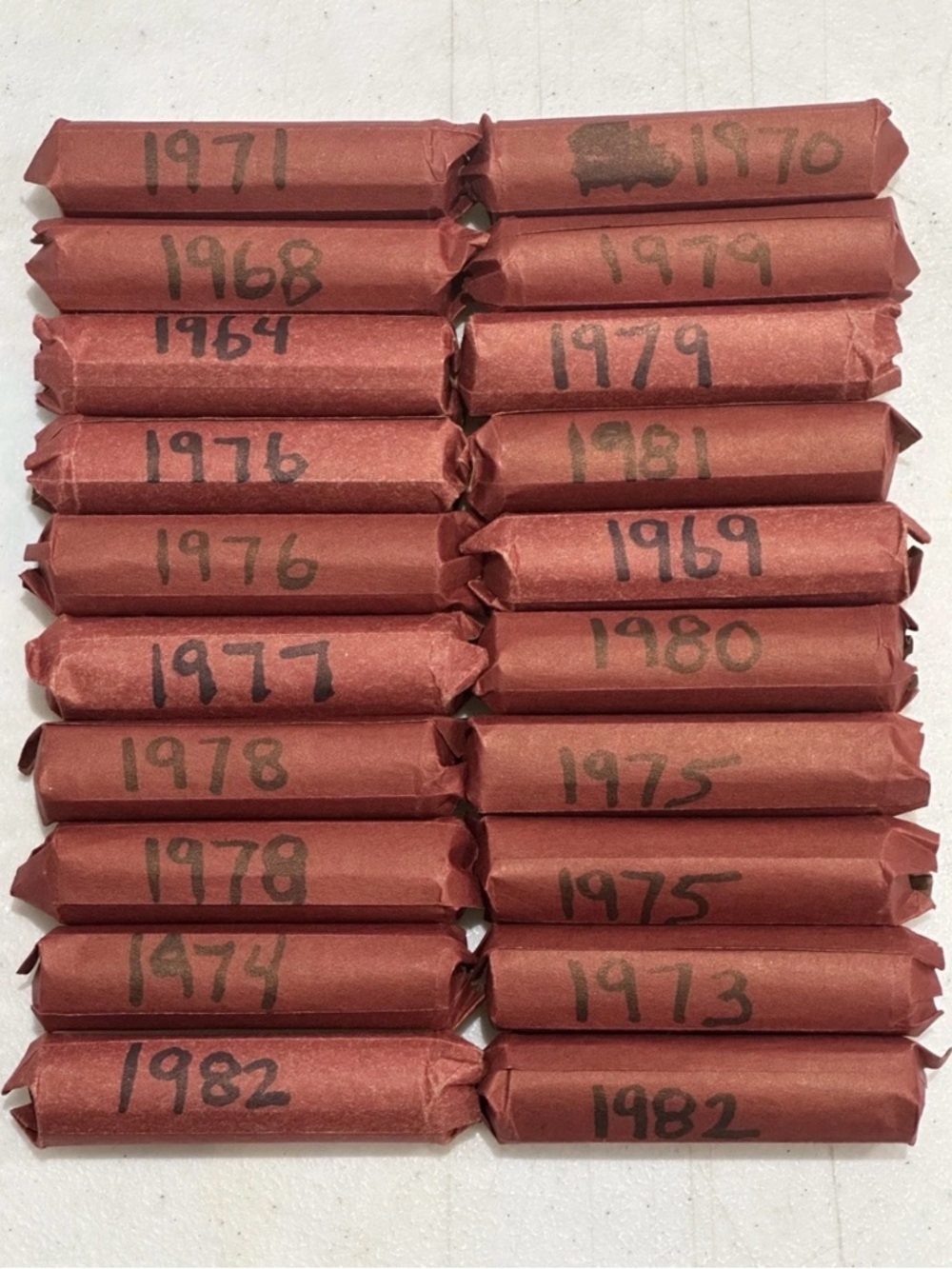 Lincoln Copper Penny Rolls Lot